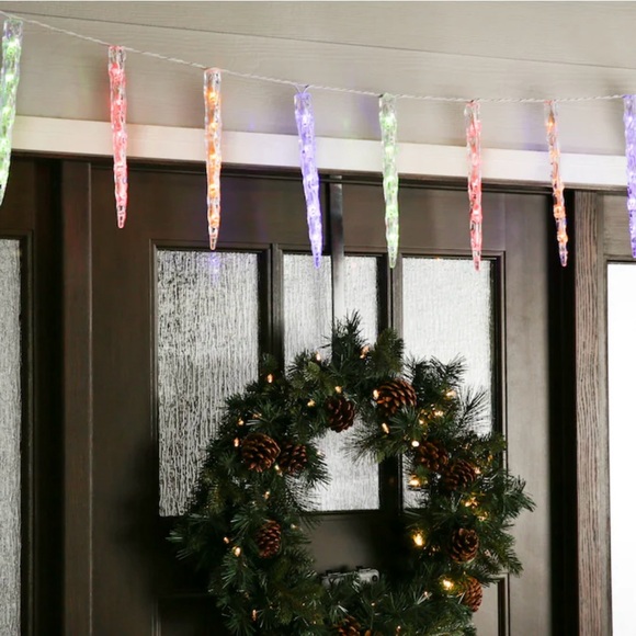 GE Color Choice Dual Color Warm White / Multi-Color 20 Ct LED Ice Icicle Lights - Picture 6 of 8